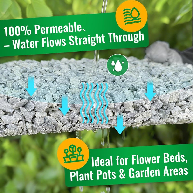 YKF Mulch Glue for Landscaping, 1 Gallon Rock Glue, Fast-Dry Non-Toxic Weather-Resistant Strong Gravel Binder, Pine Straw Outdoor Strong Pebble Gravel Hold for Garden, Mulch Lock and Pea Gravel Stabilizer - Image 5